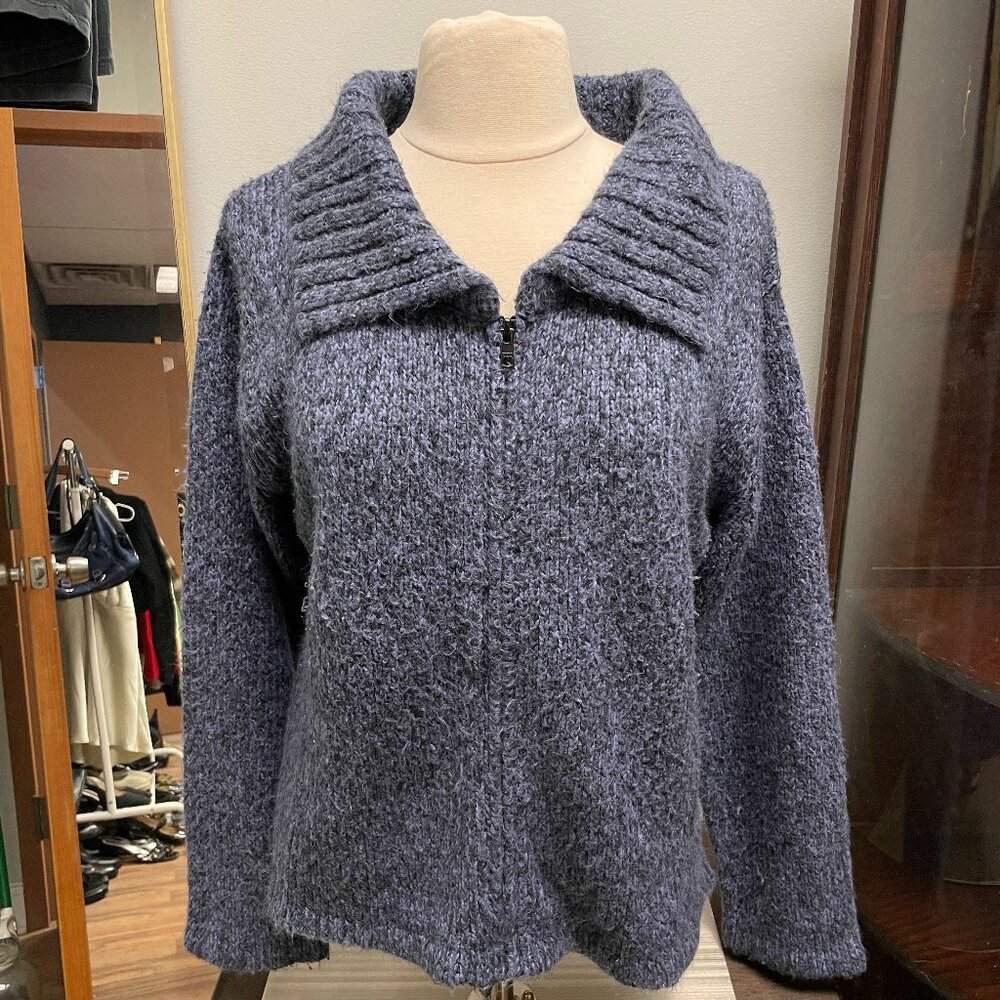 Vintage Soft Zip Up Knit